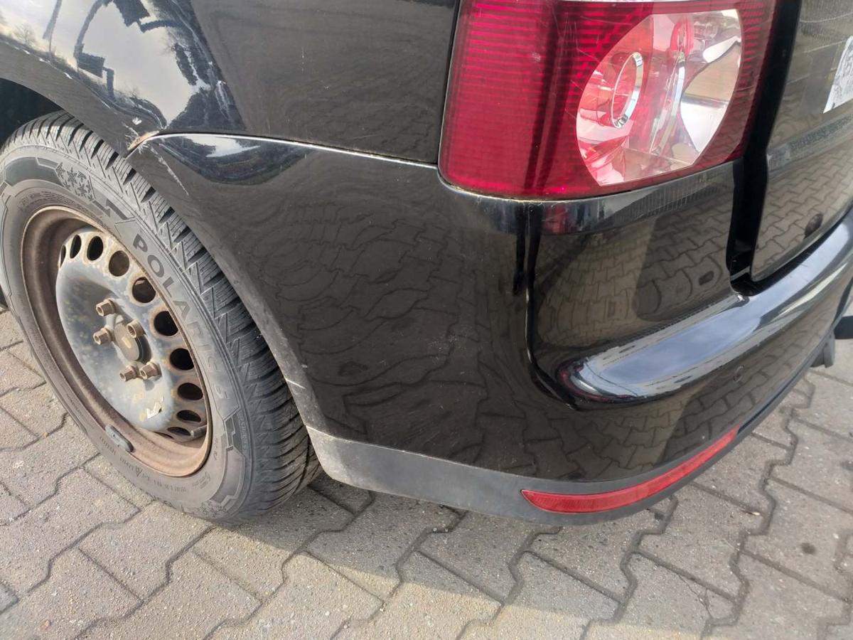 VW Touran 1T original Sto&szlig;stange Stossf&auml;nger hinten LC9X Deepblack Facelift Bj.2008